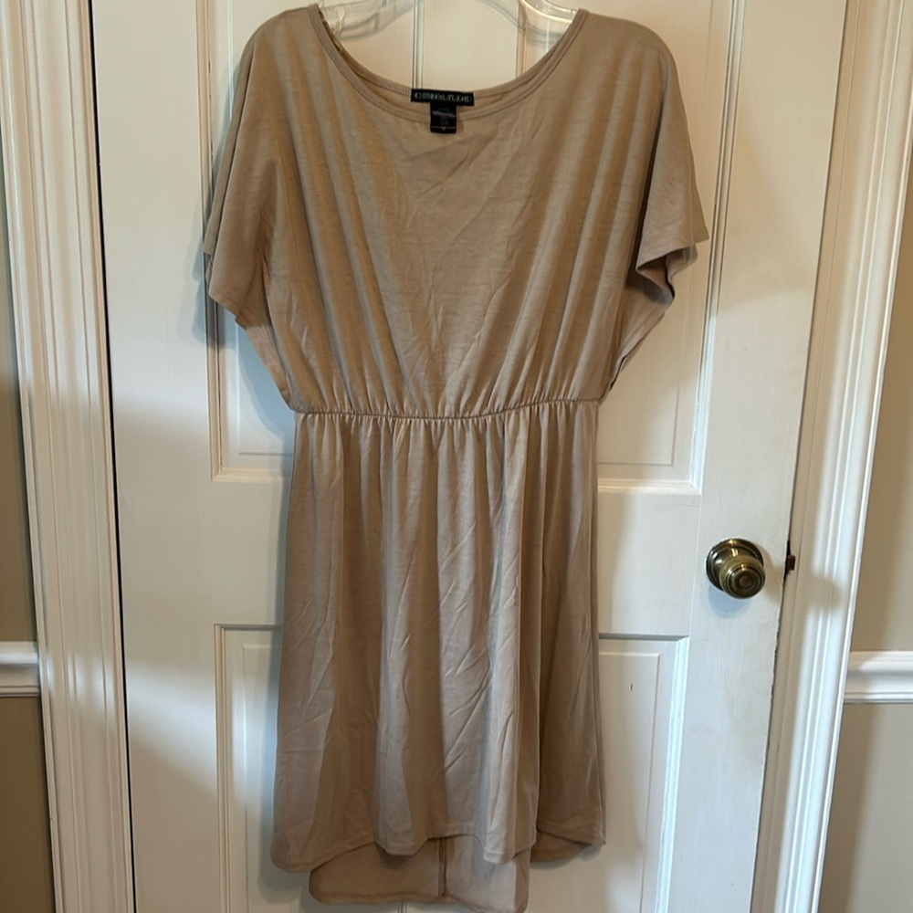 No strings attached Casual dress.  Tan